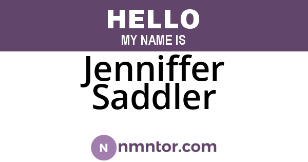 Jenniffer Saddler