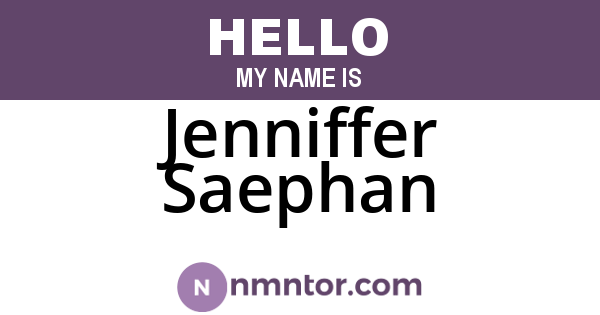 Jenniffer Saephan