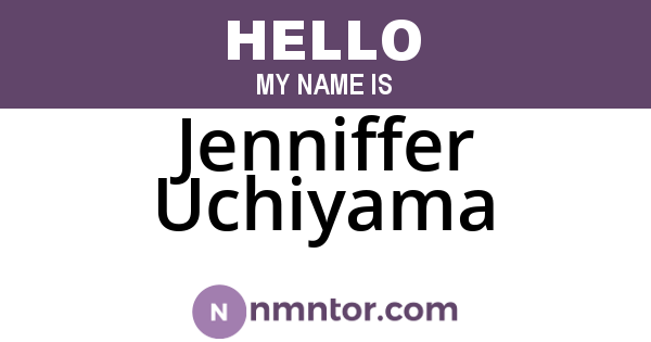 Jenniffer Uchiyama