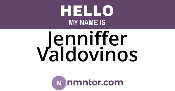 Jenniffer Valdovinos