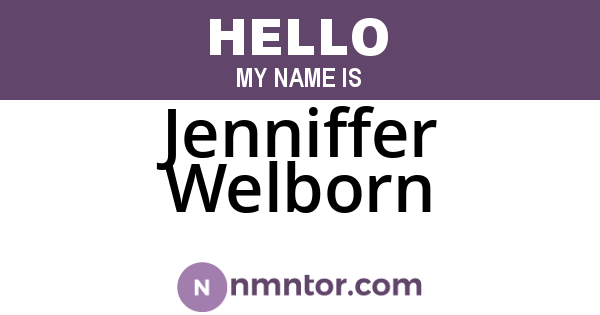 Jenniffer Welborn
