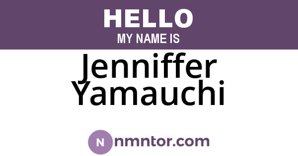 Jenniffer Yamauchi