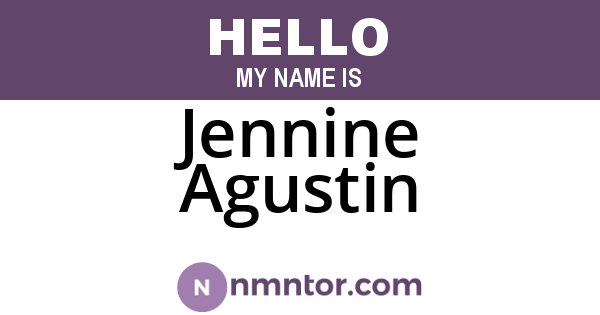 Jennine Agustin