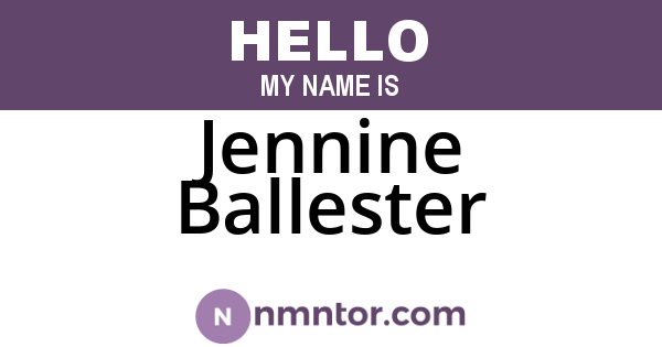 Jennine Ballester