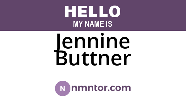 Jennine Buttner