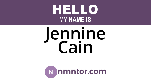 Jennine Cain