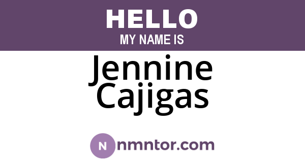 Jennine Cajigas