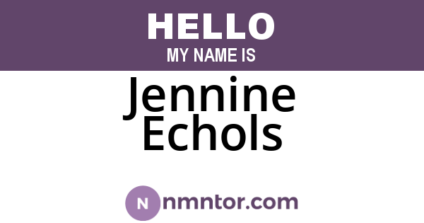 Jennine Echols