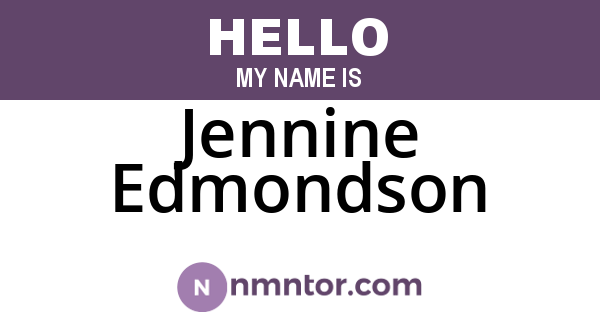 Jennine Edmondson