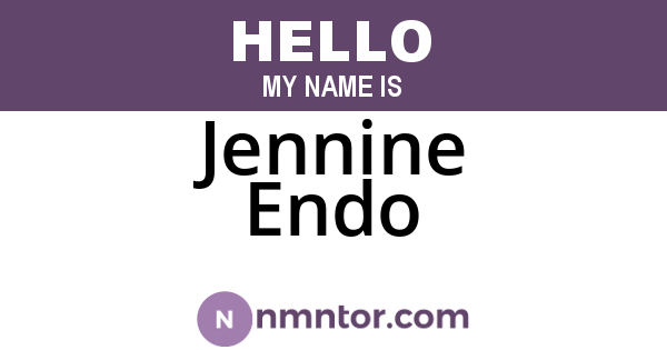 Jennine Endo