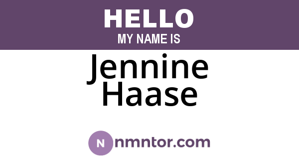 Jennine Haase