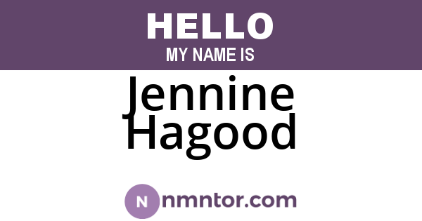 Jennine Hagood