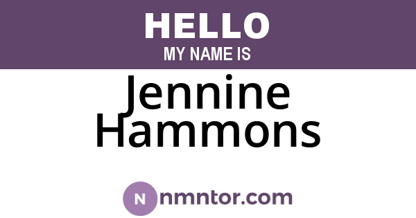 Jennine Hammons