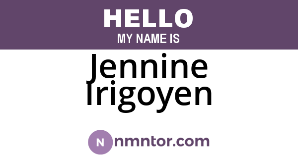 Jennine Irigoyen