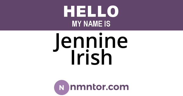 Jennine Irish