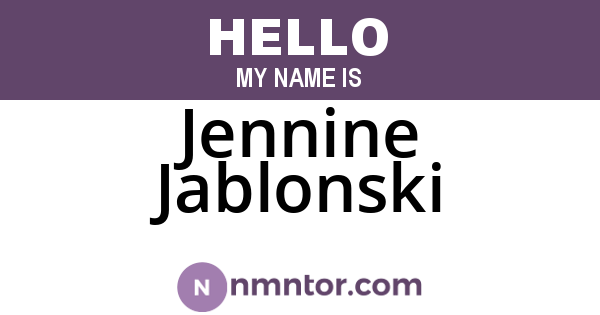 Jennine Jablonski