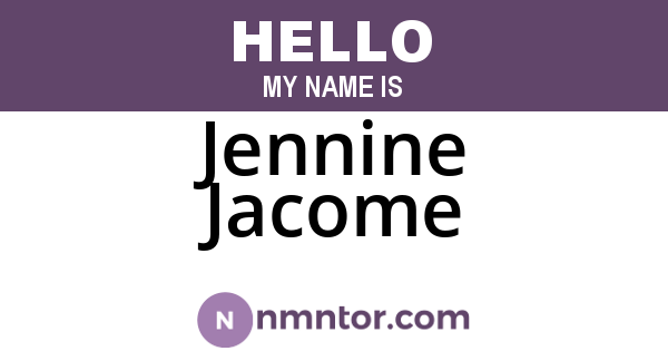 Jennine Jacome
