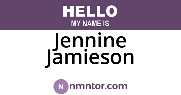 Jennine Jamieson