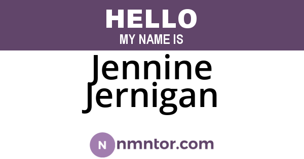 Jennine Jernigan