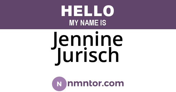 Jennine Jurisch