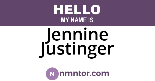 Jennine Justinger