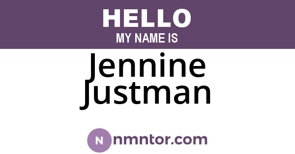 Jennine Justman