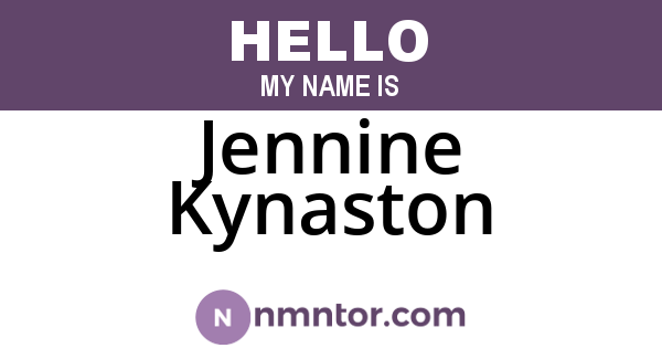 Jennine Kynaston