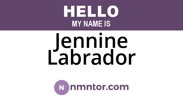 Jennine Labrador