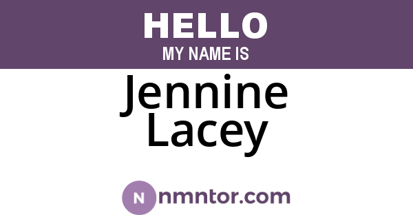 Jennine Lacey