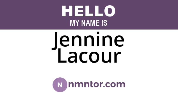 Jennine Lacour