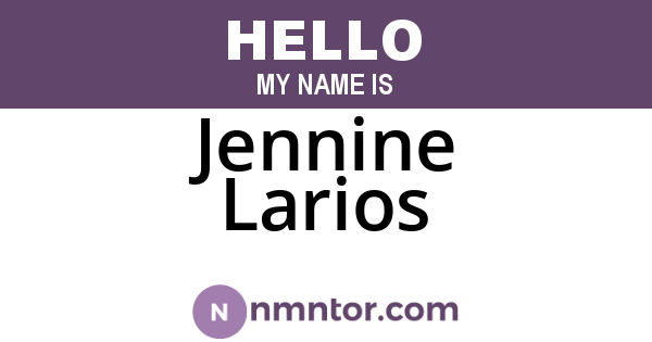 Jennine Larios
