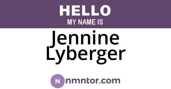 Jennine Lyberger
