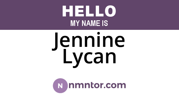 Jennine Lycan
