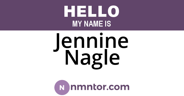 Jennine Nagle