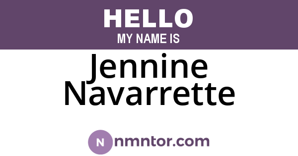 Jennine Navarrette