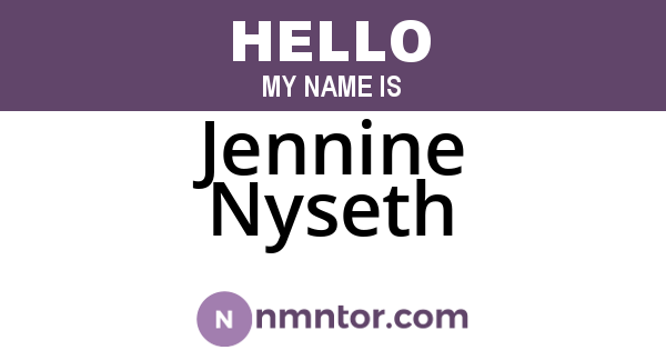 Jennine Nyseth