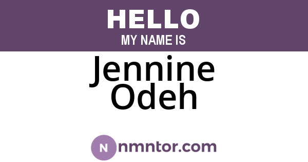 Jennine Odeh