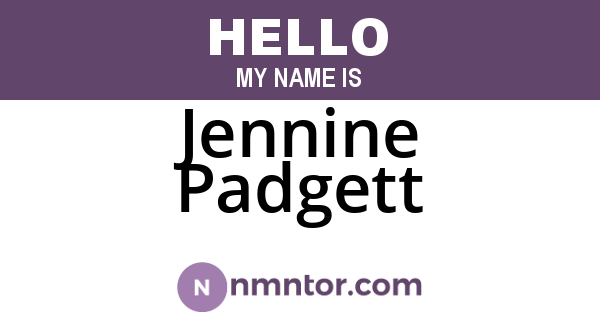 Jennine Padgett