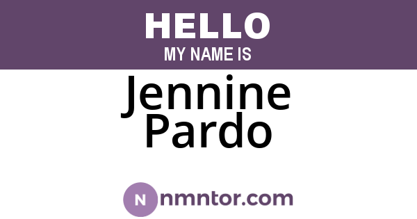 Jennine Pardo