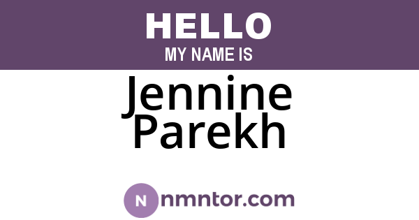 Jennine Parekh