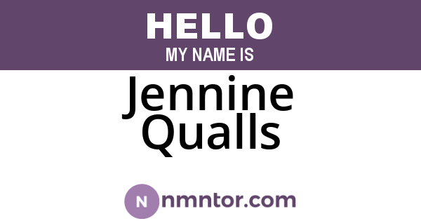 Jennine Qualls
