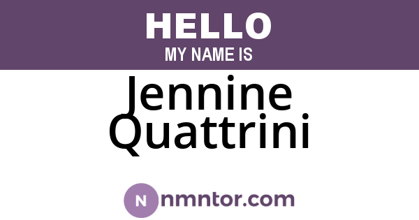 Jennine Quattrini