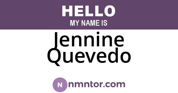 Jennine Quevedo
