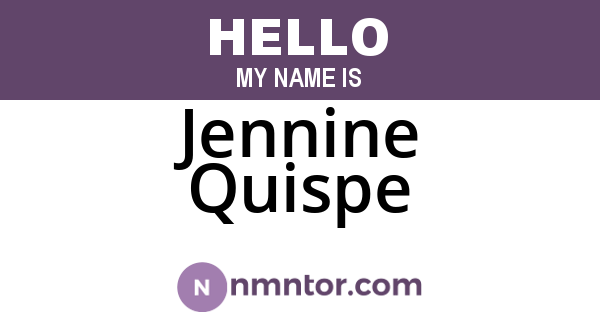 Jennine Quispe