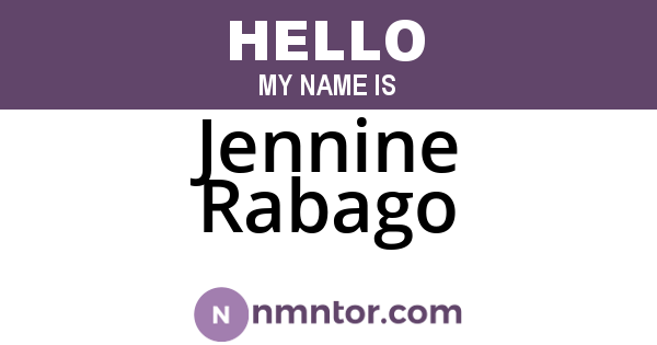 Jennine Rabago