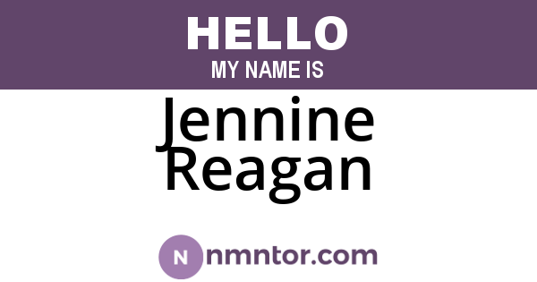 Jennine Reagan
