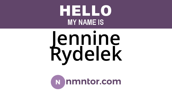 Jennine Rydelek