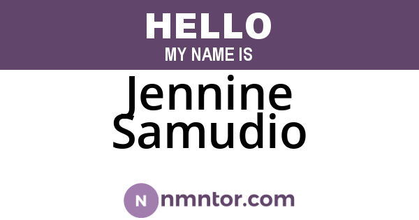 Jennine Samudio
