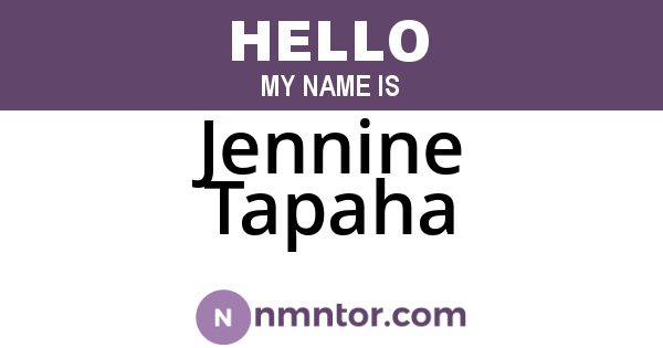 Jennine Tapaha