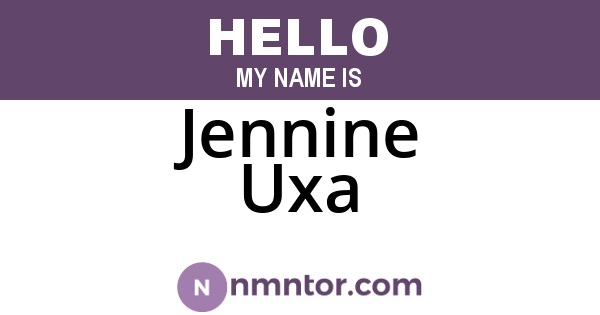 Jennine Uxa